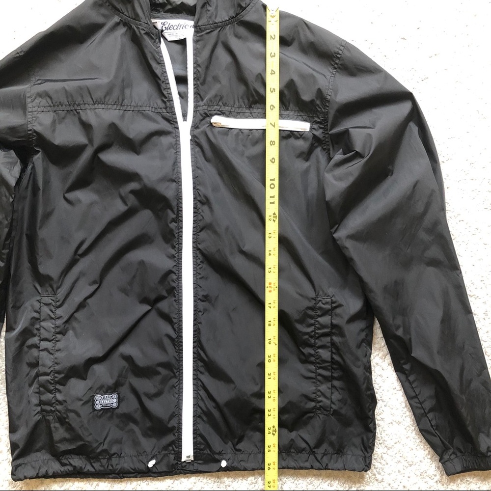 Electric Beggar Jacket Nylon Black Windbreaker - Picture 8 of 13